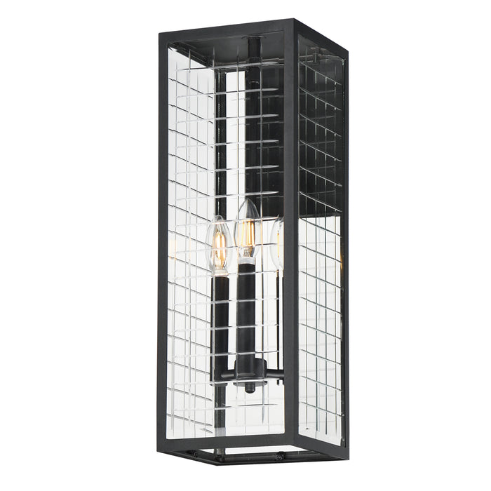 Maxim 30694CLBK Three Light Outdoor Wall Sconce, Black