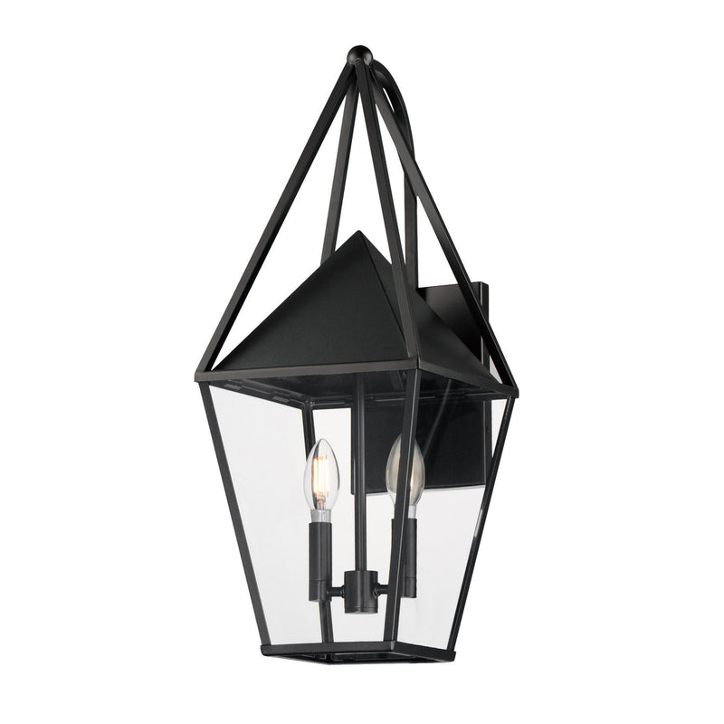 Maxim 3166CLBK Two Light Outdoor Wall Sconce, Black