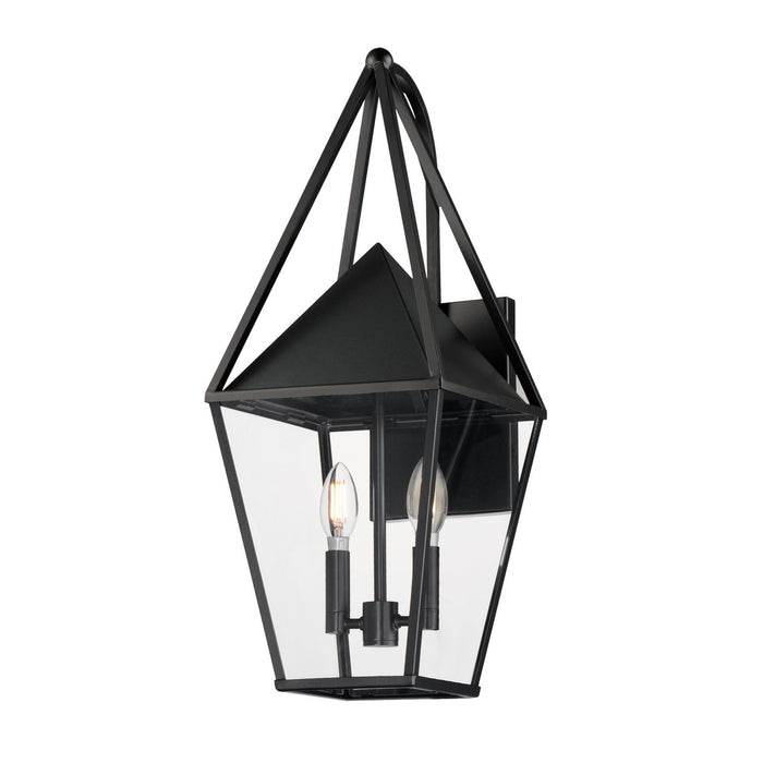 Maxim 3166CLBK Two Light Outdoor Wall Sconce, Black