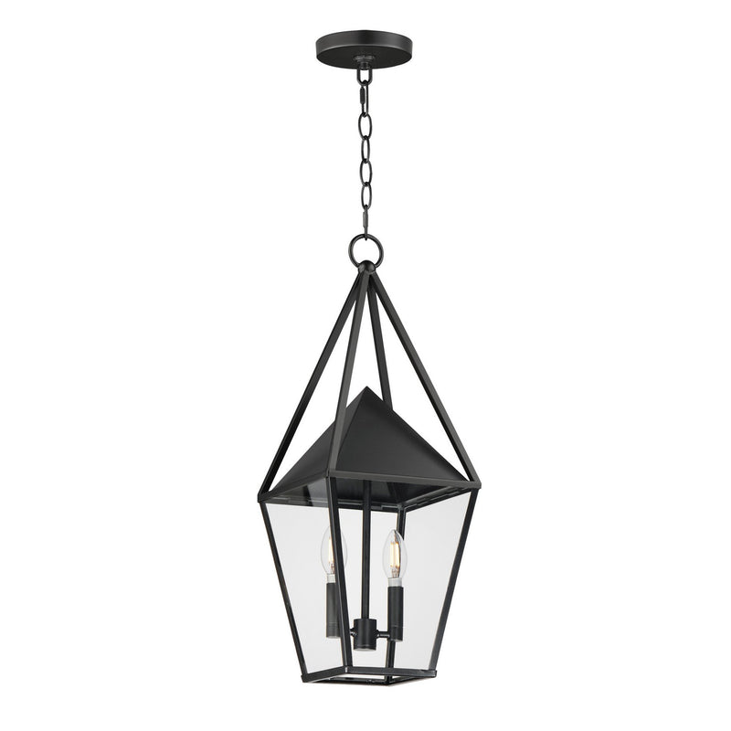 Maxim 3168CLBK Two Light Outdoor Pendant, Black