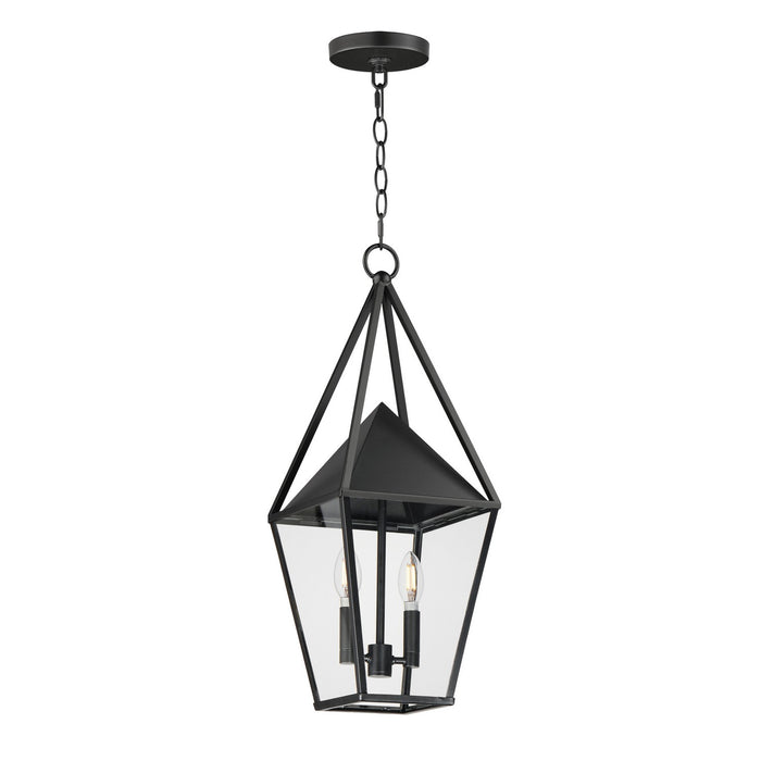 Maxim 3168CLBK Two Light Outdoor Pendant, Black