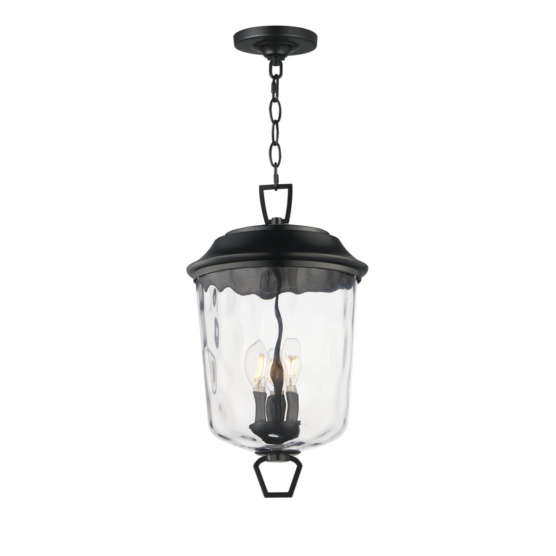 Maxim 34213WGDBZ Three Light Outdoor Pendant, Dark Bronze