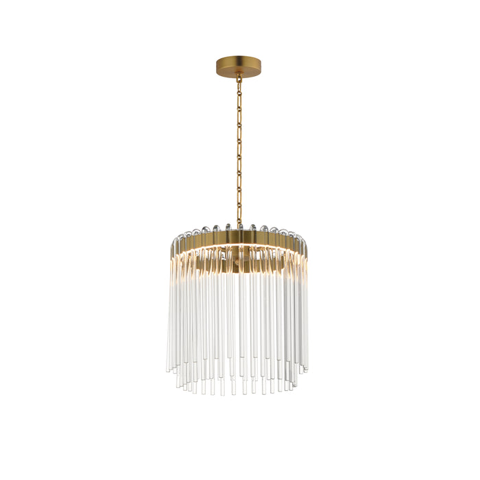 Maxim 38421CLNAB LED Pendant, Natural Aged Brass