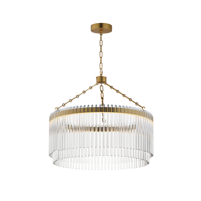 Maxim 38422CLNAB LED Pendant, Natural Aged Brass