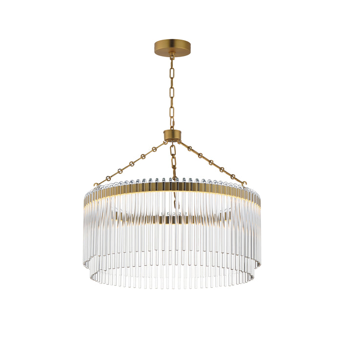 Maxim 38422CLNAB LED Pendant, Natural Aged Brass