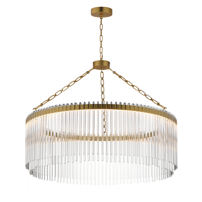 Maxim 38423CLNAB LED Pendant, Natural Aged Brass