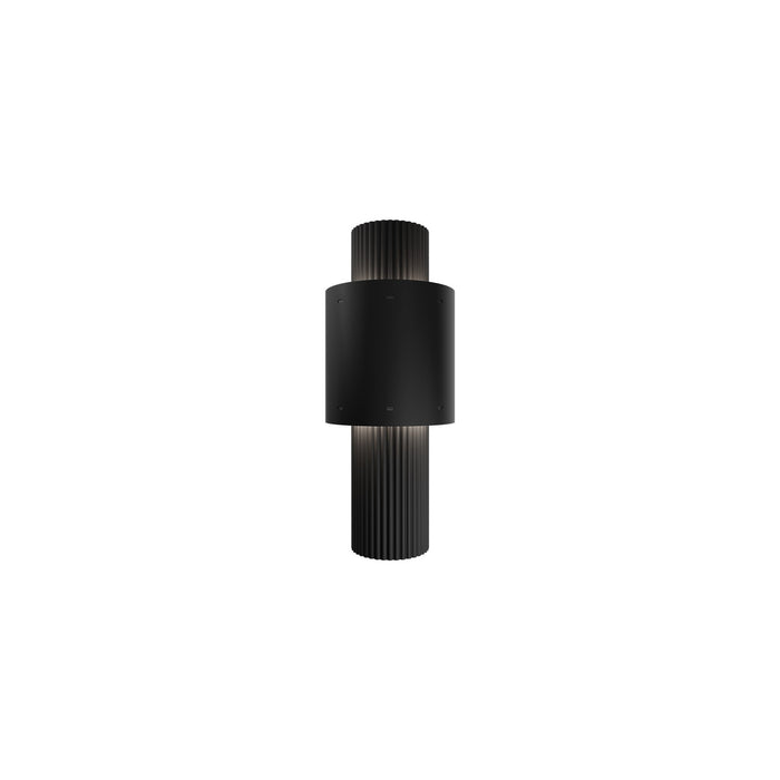 W.A.C. Lighting WS-W32514-30-BK LED Outdoor Wall Sconce, Black