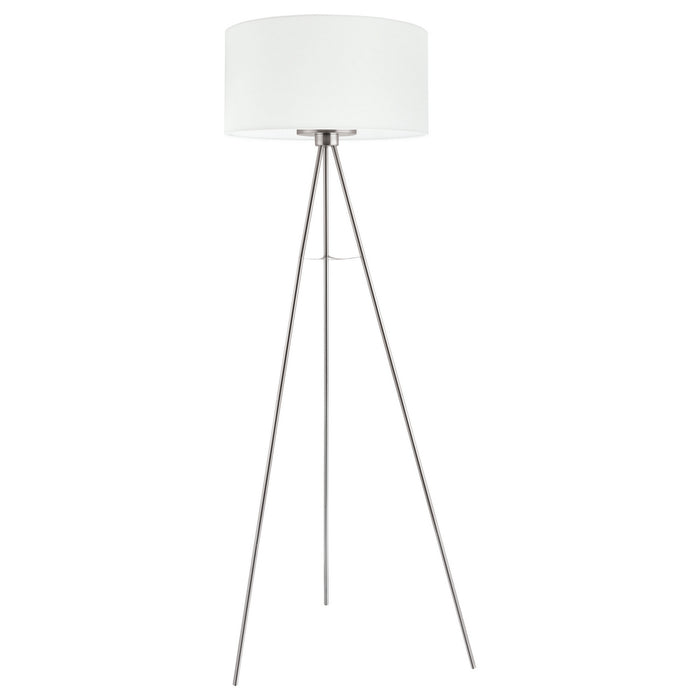 Eglo USA 202343A One Light Floor Lamp, Matte Nickel