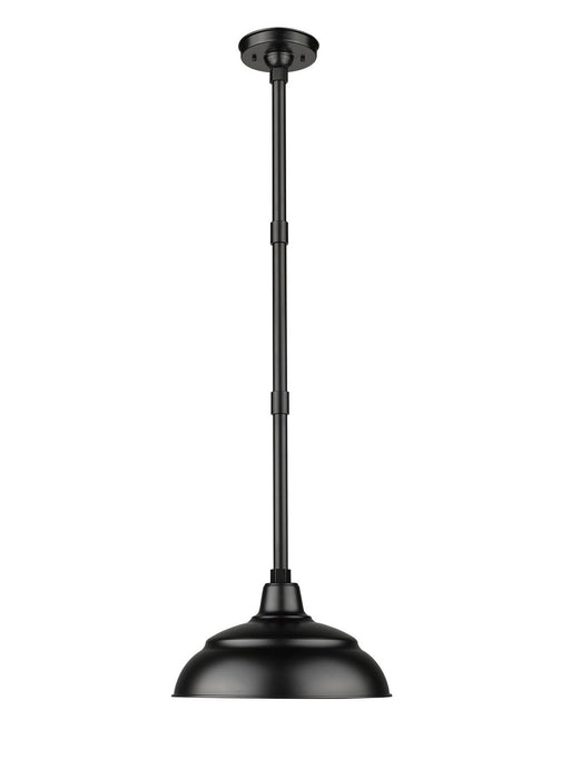 Millennium UW14-SBL One Light Warehouse Shade, Satin Black