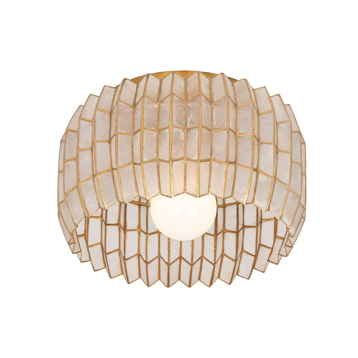 Kalco 522645OL One Light Flush Mount, Oxidized Gold Leaf