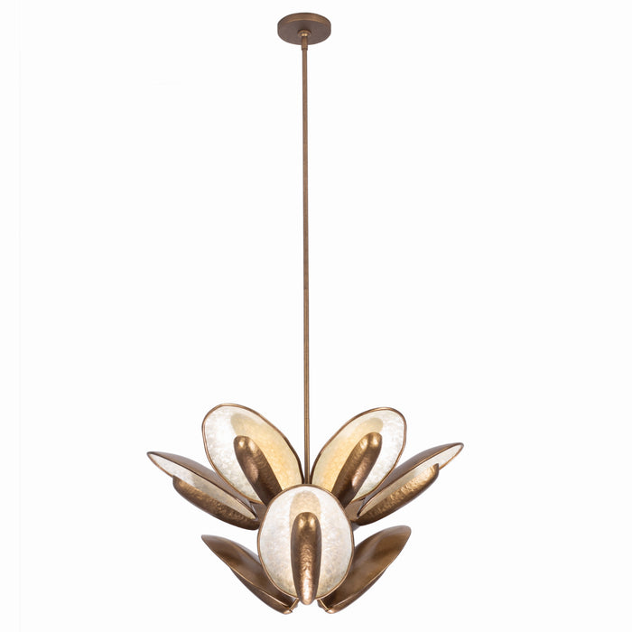 Kalco 523355PAB LED Pendant, Pearlized Antique Brass