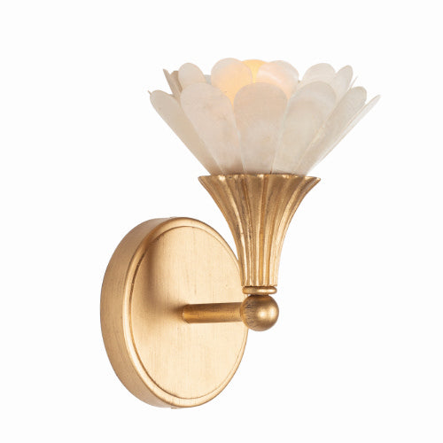 Kalco 525320MG One Light Wall Sconce, Modern Gold