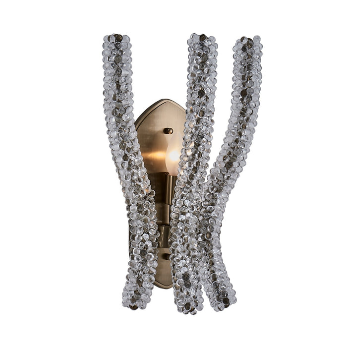 Kalco 525921BCG/CLR One Light Wall Sconce, Brushed Champagne Gold