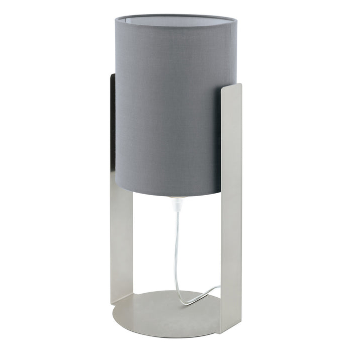Eglo USA 98286A One Light Table Lamp, Matte Nickel