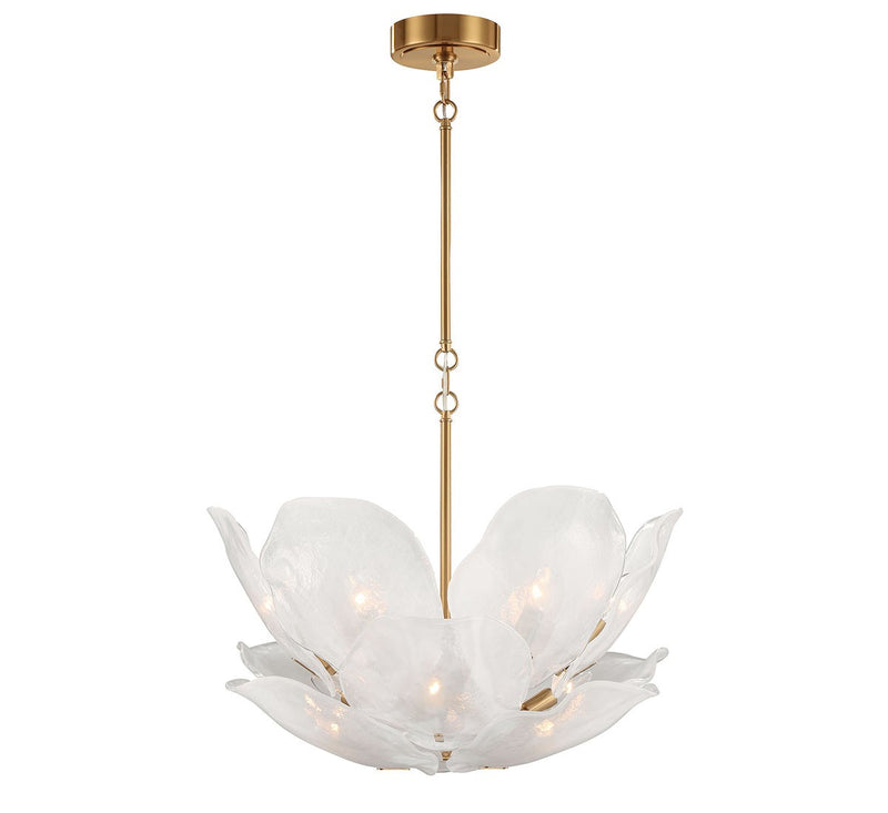 Lib & Co. 12054-039 12 Light Chandelier, Brushed Brass