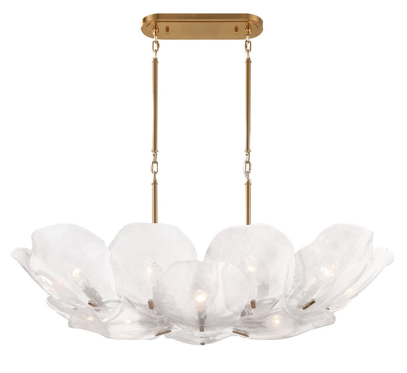 Lib & Co. 12056-039 14 Light Chandelier, Brushed Brass