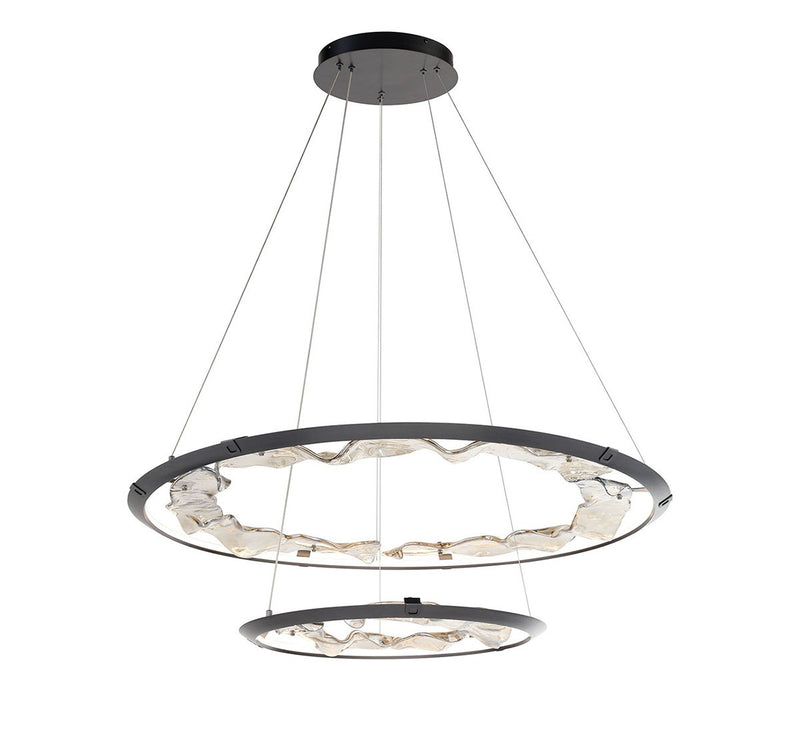 Lib & Co. 12164-040 LED Chandelier, Brushed Grey
