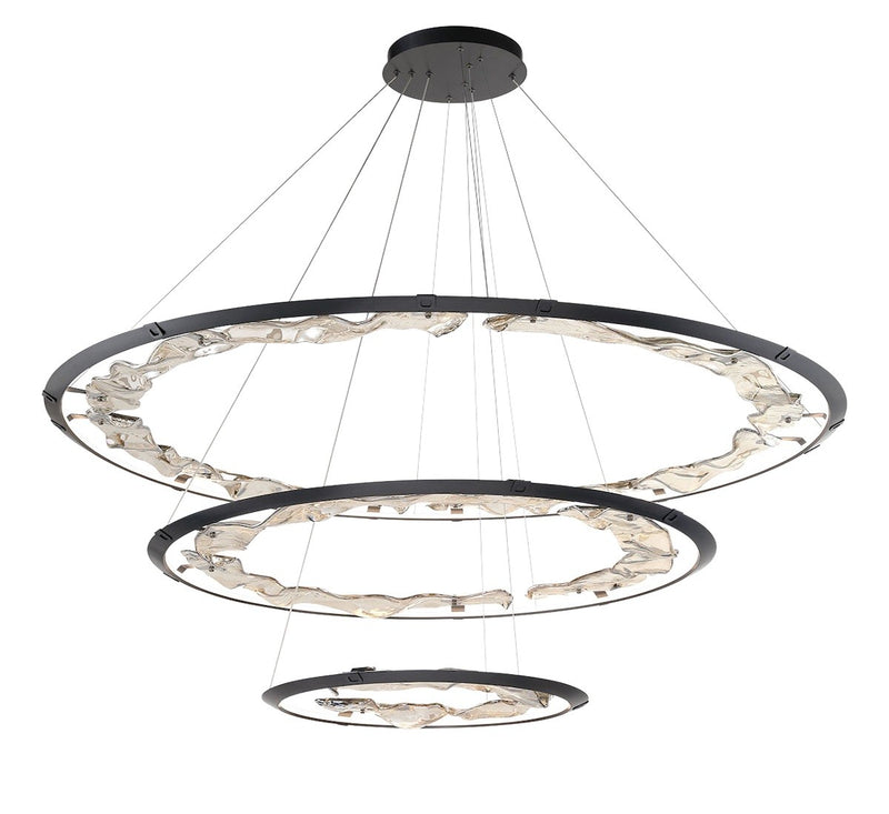Lib & Co. 12165-040 LED Chandelier, Brushed Grey
