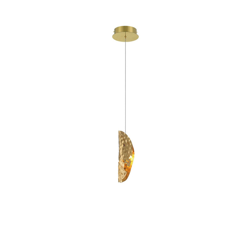 Lib & Co. 12166-020-07 LED Pendant, Gold
