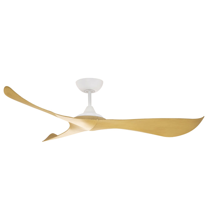 Maxim 88754MWTK 56" Ceiling Fan, Matte White / Teak