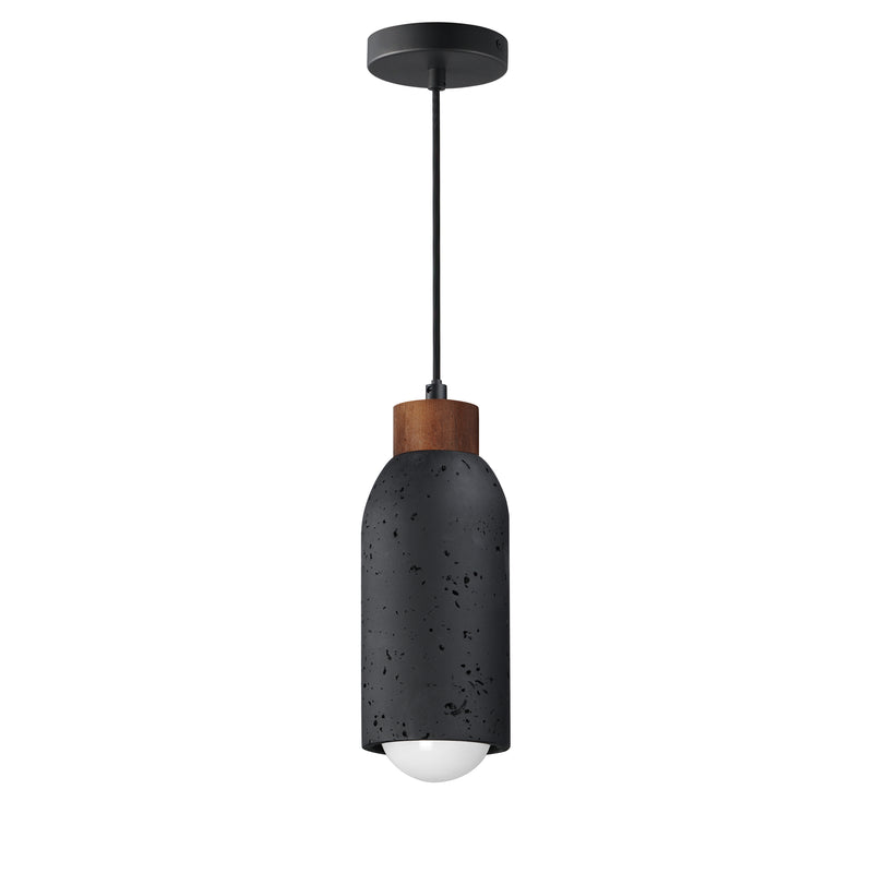 Maxim 90621LVBK One Light Pendant, Lava / Black