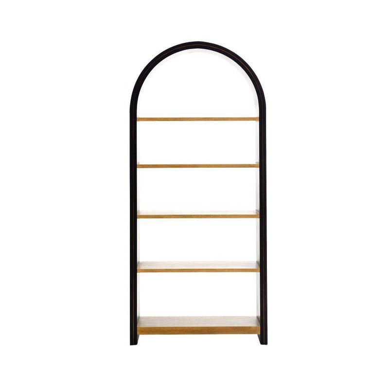 Arteriors 5728 Bookshelf, Ebony Oak