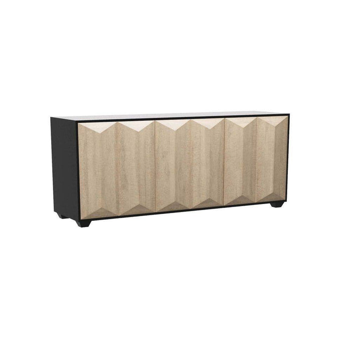 Arteriors 5755 Credenza, Chamois Gray Eucalyptus Veneer/Ebony Oak Veneer