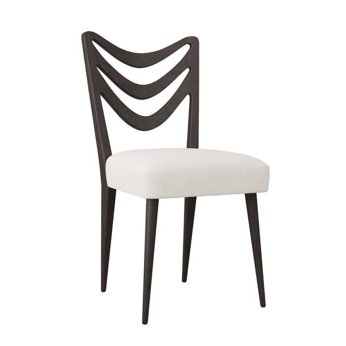Arteriors 5769 Dining Chair, Ebony Mahogany/Muslin