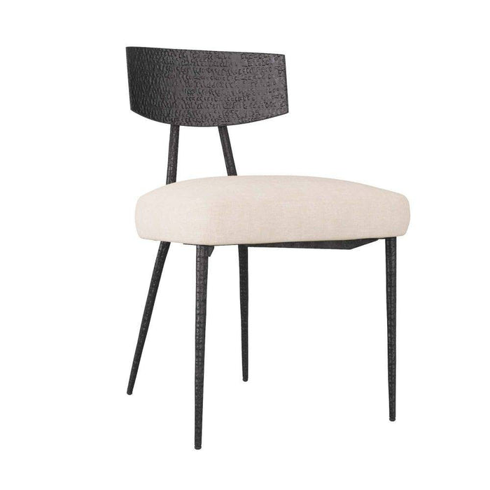 Arteriors 6029 Dining Chair, Natural Iron/Natural Linen
