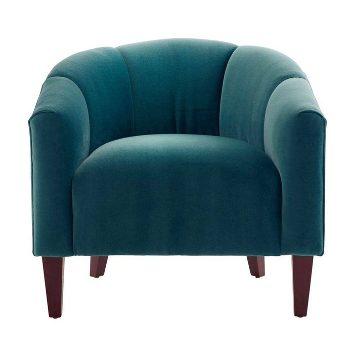 Arteriors 8130 Accent Chair, Peacock Velvet