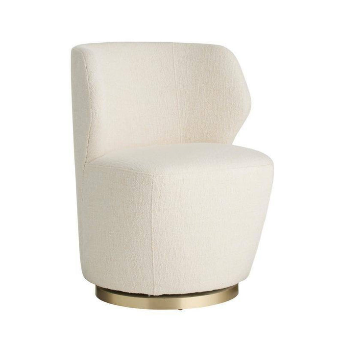 Arteriors 8171 Chair, Cloud Boucle/Champagne Swivel