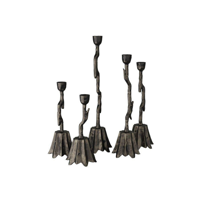 Arteriors ACI02 Candlesticks, Set of 5, Bronze