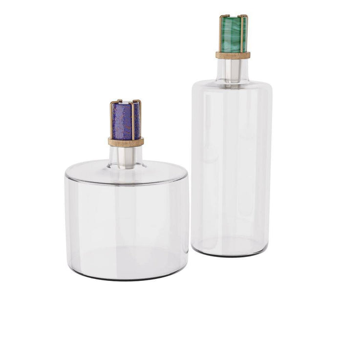 Arteriors ARI10 Decanters, Set of 2, Clear