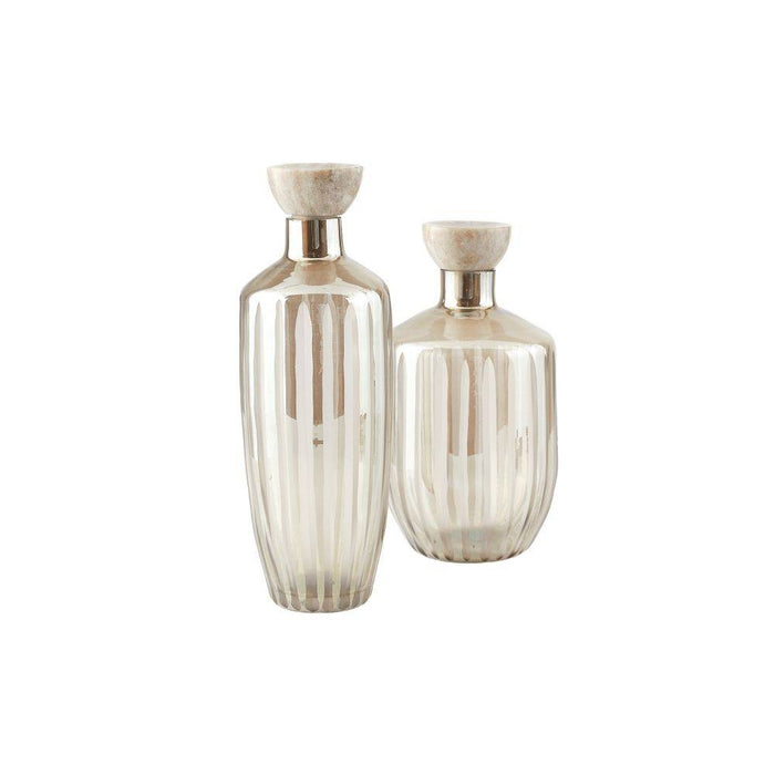 Arteriors ARI11 Decanters, Set of 2, Smoke Luster