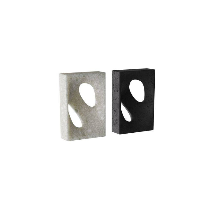 Arteriors ASC10 Bookends, Set of 2, Charcoal