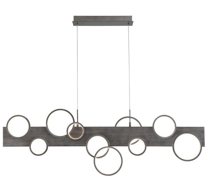 Lib & Co. 12195-042 LED Chandelier, Brushed Vintage Grey