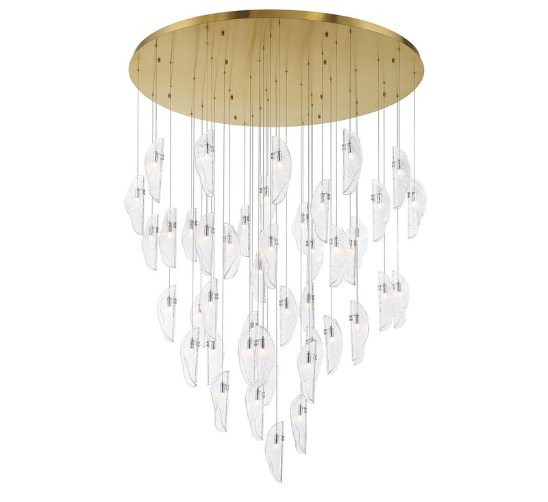 Lib & Co. 12219-017-07 LED Chandelier, Plated Brushed Gold