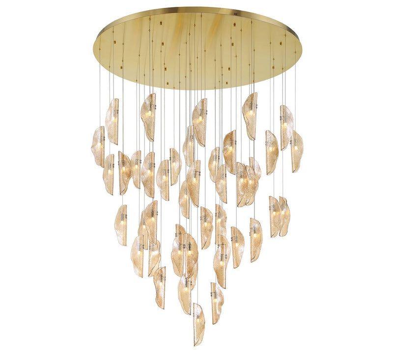 Lib & Co. 12219-018-07 LED Chandelier, Plated Brushed Gold