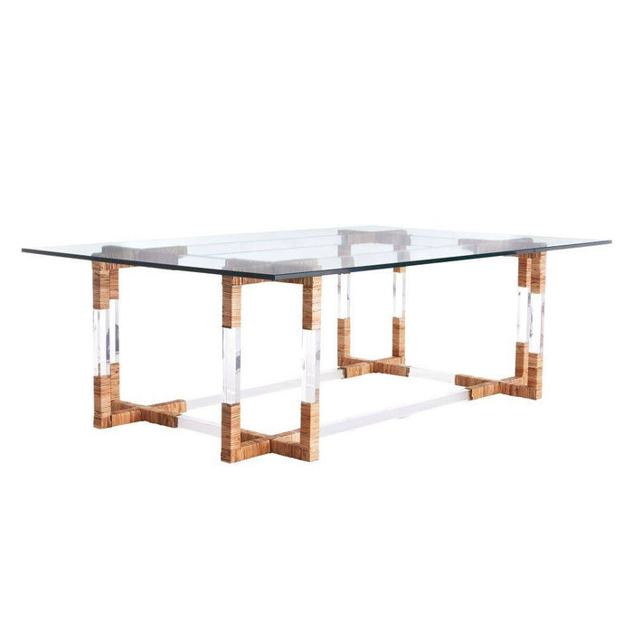Arteriors DC2021 Coffee Table, Clear