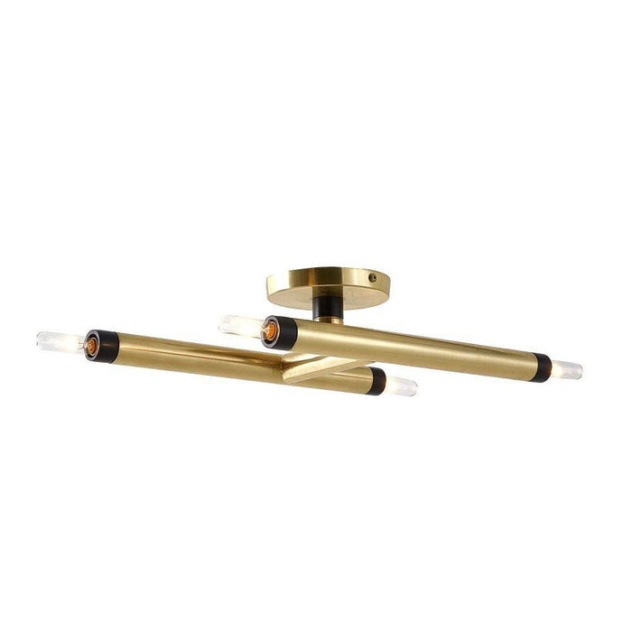 Arteriors DFI03 Flush Mount, Antique Brass
