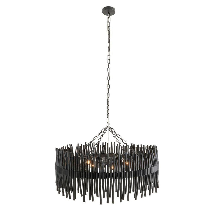 Arteriors DLS05 Chandelier, Black Stained