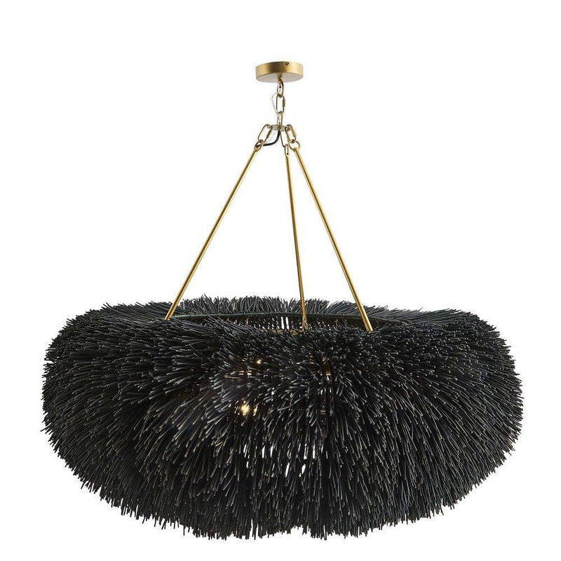 Arteriors DLS07 Chandelier, Black Stained