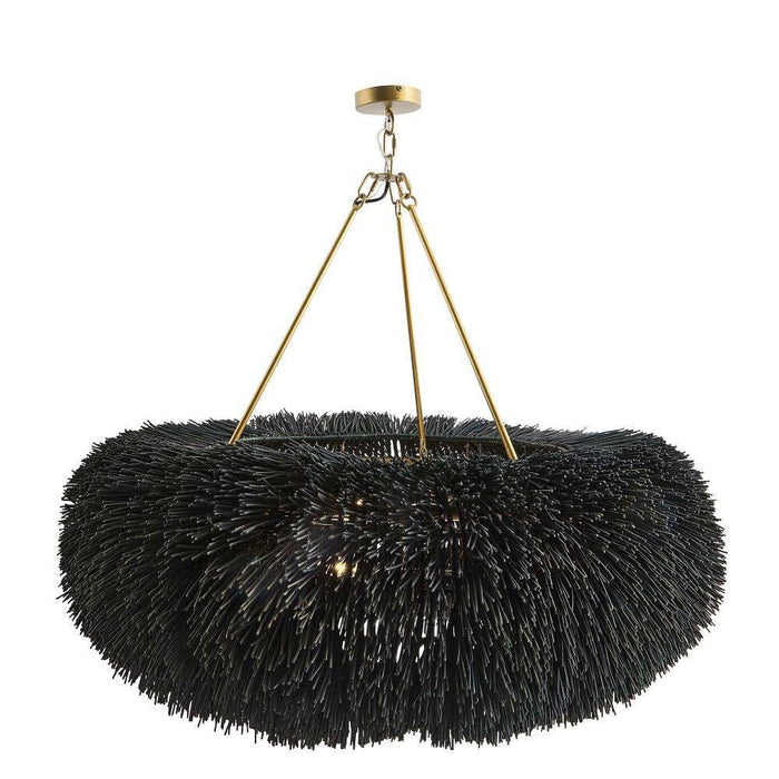 Arteriors DLS07 Chandelier, Black Stained