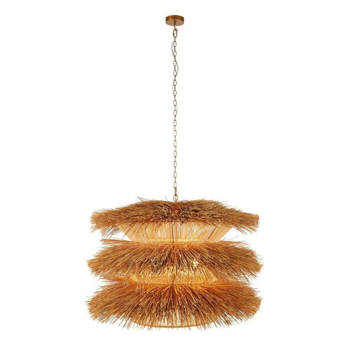 Arteriors DMS12 Pendant, Natural Rattan