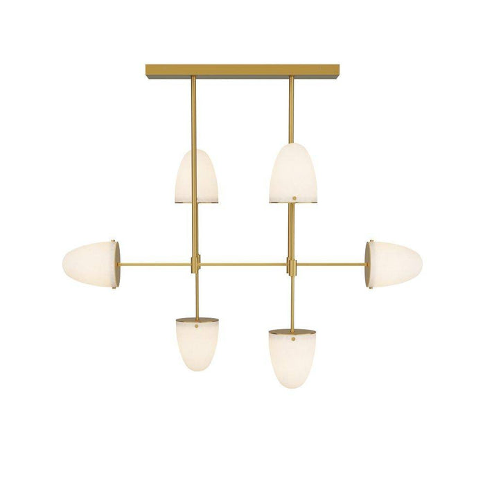 Arteriors DRC06 Chandelier, Antique Brass