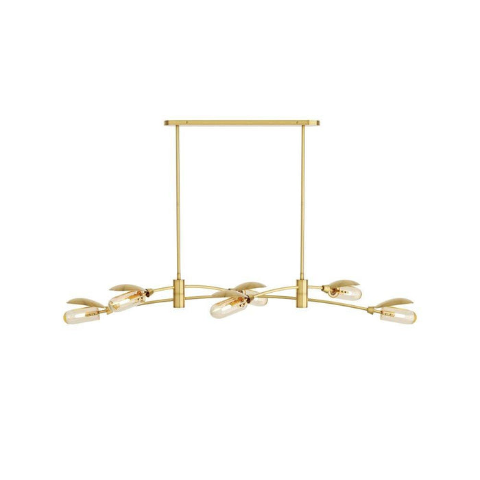 Arteriors DRC07 Chandelier, Antique Brass