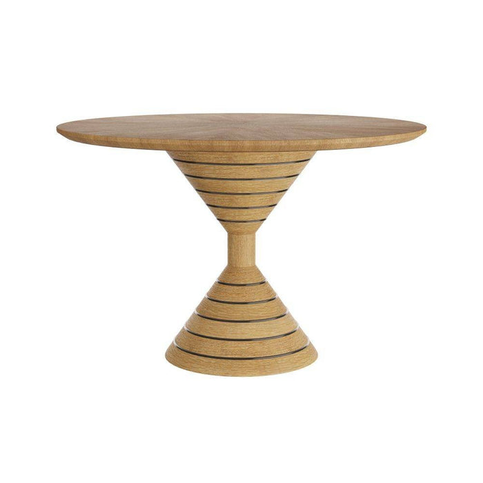 Arteriors FDS03 Entry Table, Oyster Oak Veneer/Bronze