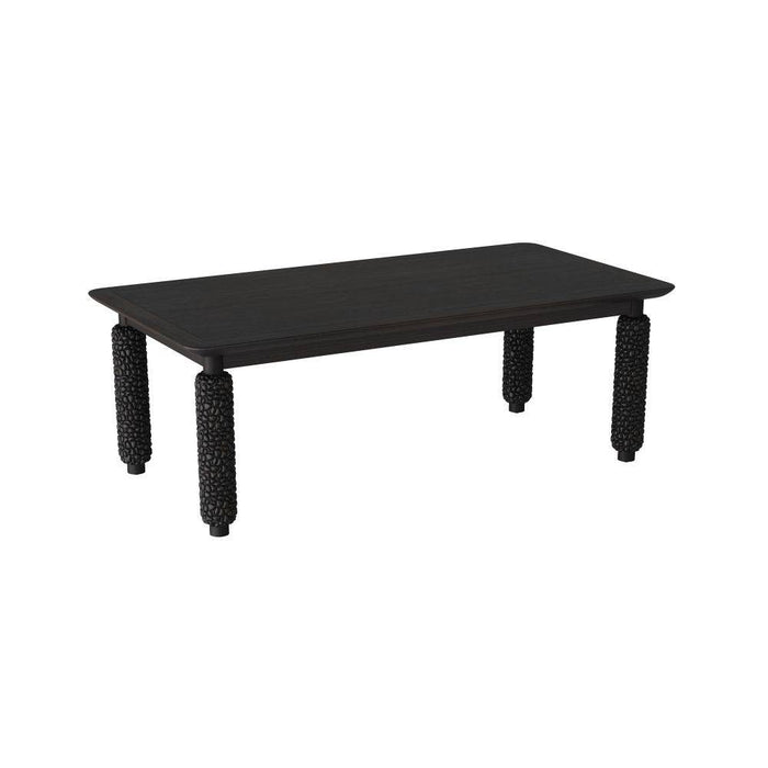 Arteriors FDS06 Dining Table, Wirebrushed Ebony