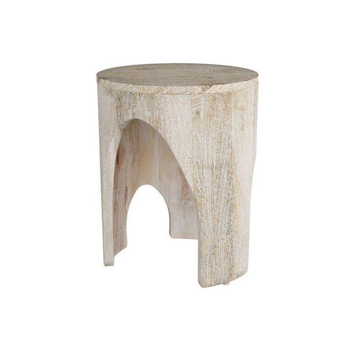 Arteriors FEI18 End Table, Whitewash