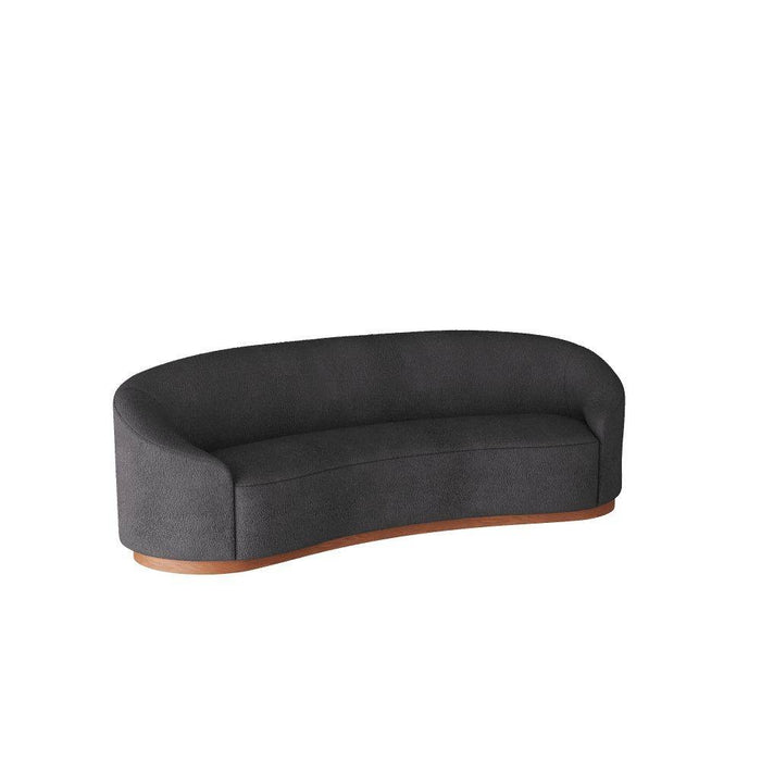 Arteriors FFU03 Sofa, Charcoal Sherpa